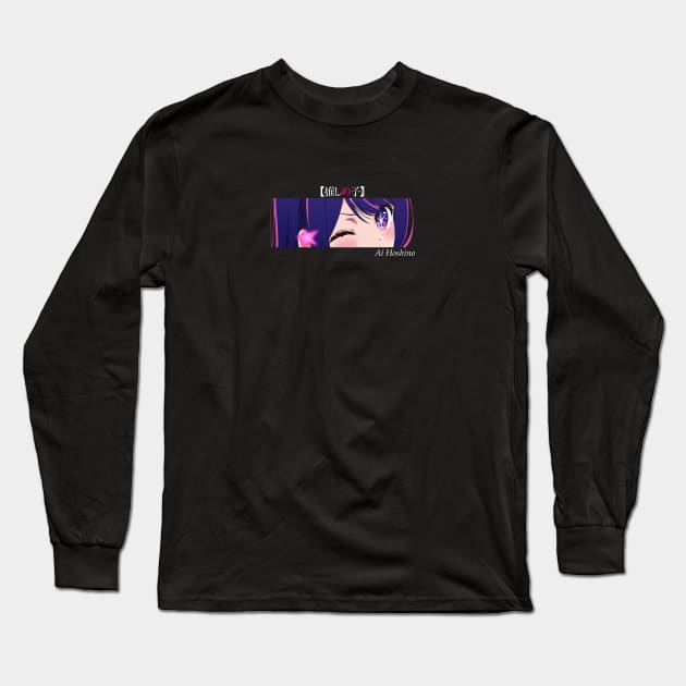 Ai Hoshino eyes v4 - oshi no ko Long Sleeve T-Shirt by zerooneproject